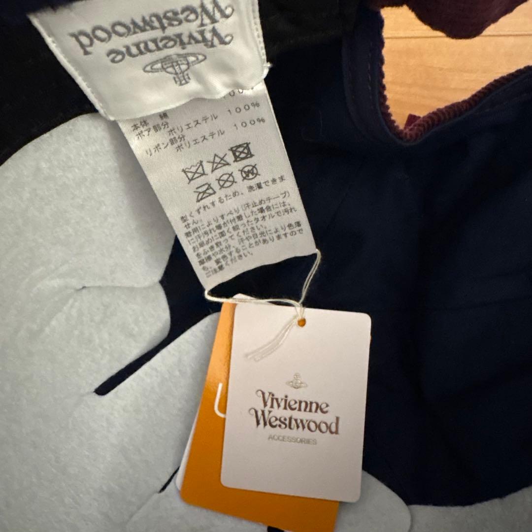 新品☆Vivienne Westwood 耳あて　ボア　ゴーデュロイ　キャップ