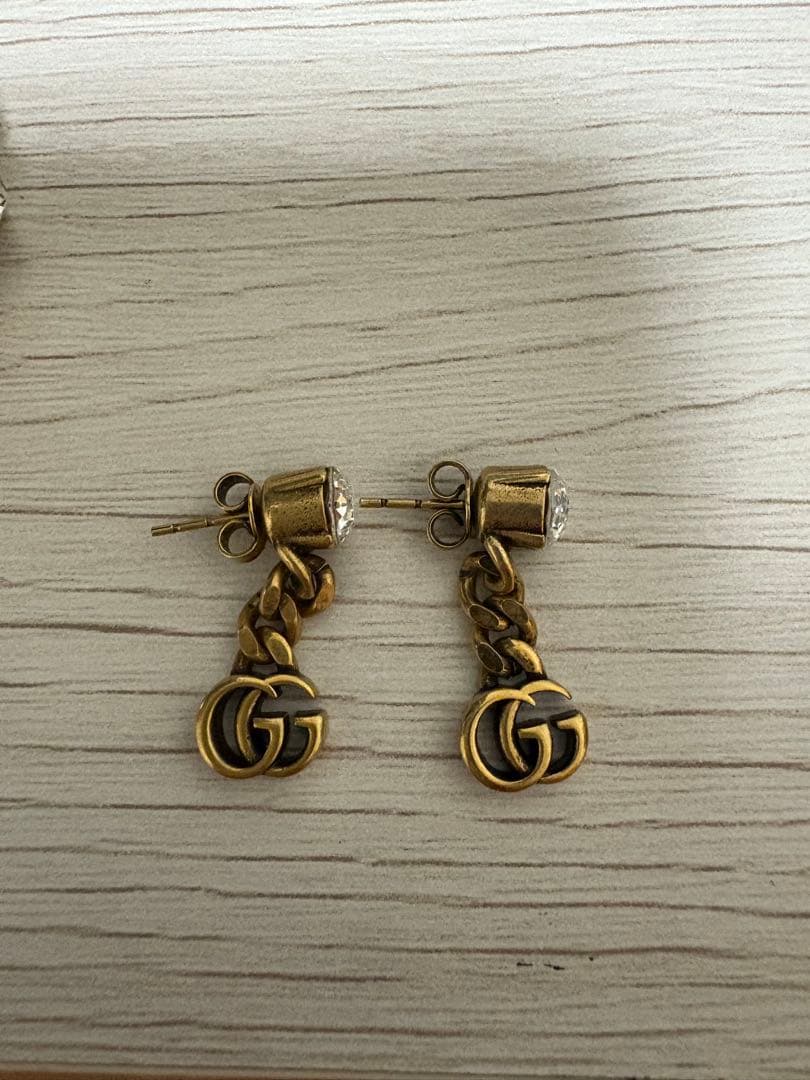 専用‼️GUCCI GGロゴ ゴールドトーン ピアス