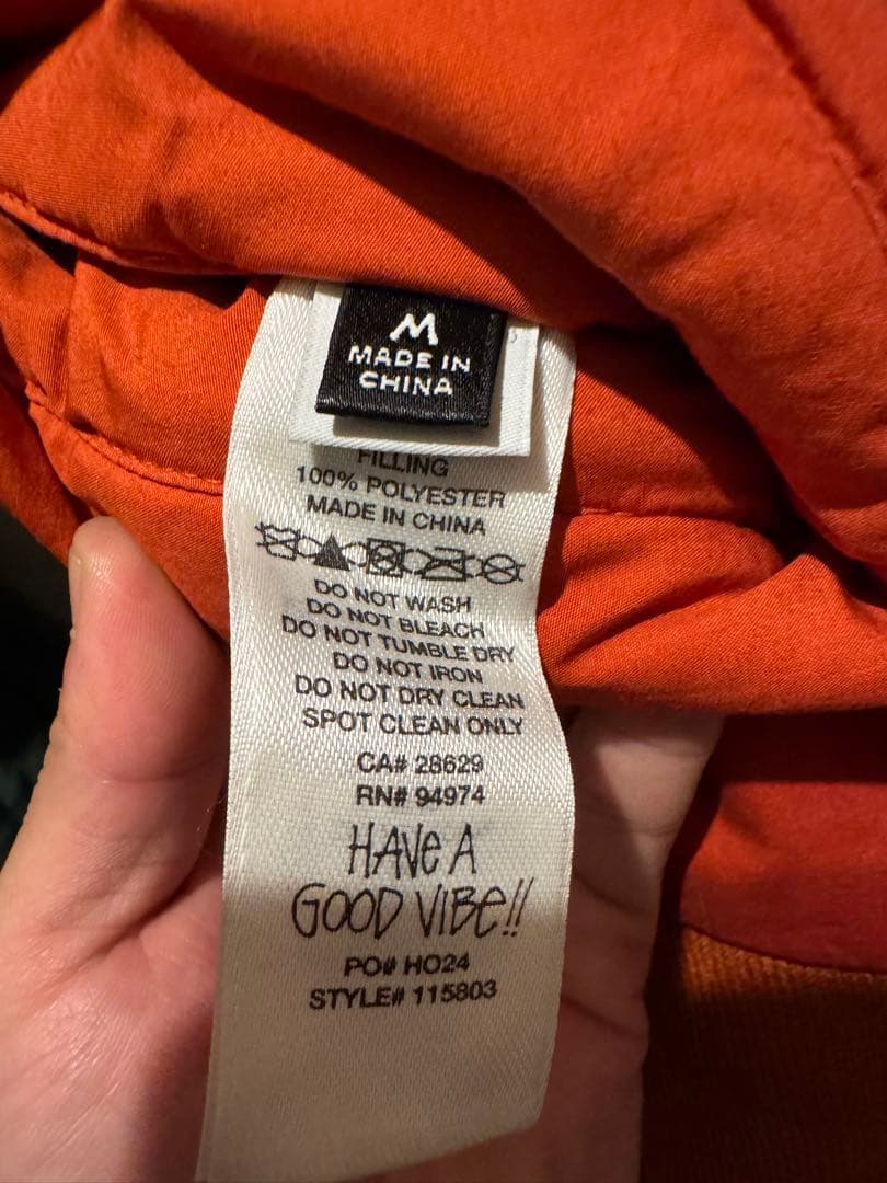 Stussy ボンバージャケット Mサイズ オレンジ