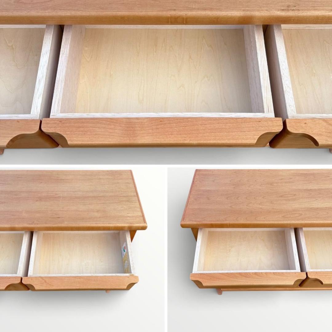 橋詰家具 サイドボード チェスト キャビネット 天然木 北欧デザイン 高級家具