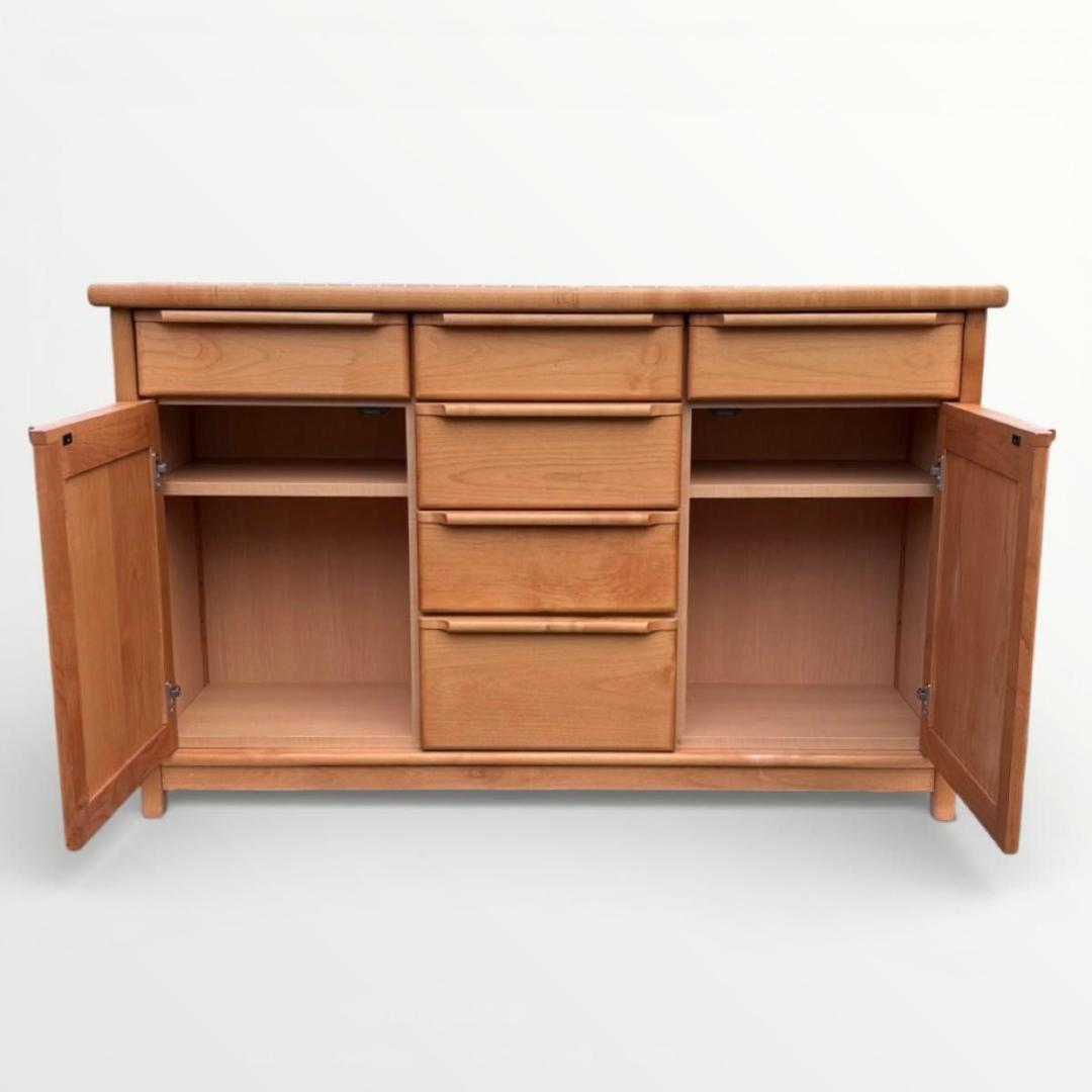 橋詰家具 サイドボード チェスト キャビネット 天然木 北欧デザイン 高級家具