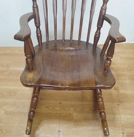 J・店【中古】オシャレなヴィンテージ調！ SHIN LEE ロッキングチェア