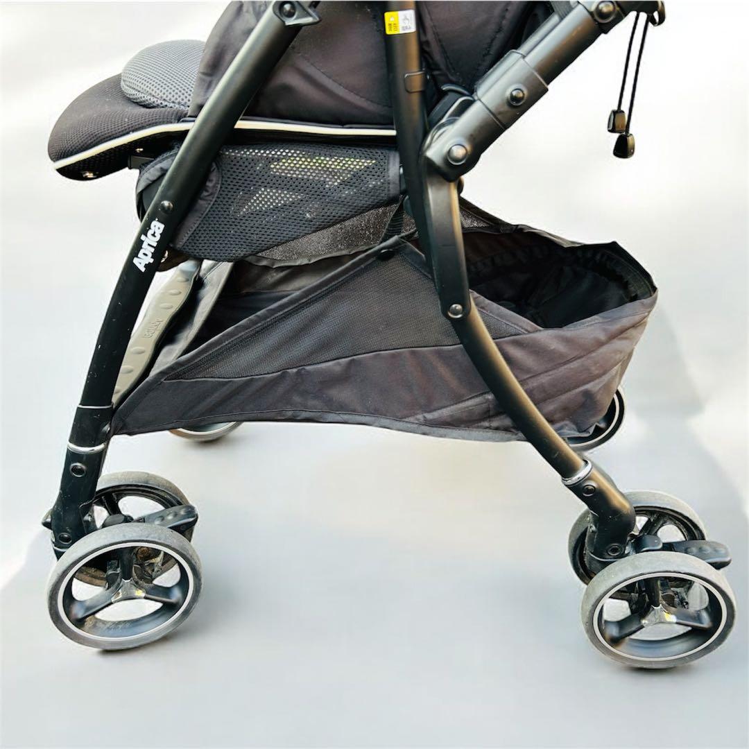 【美品】Aprica ラクーナ ビッテ クッションレザーハンドル A型