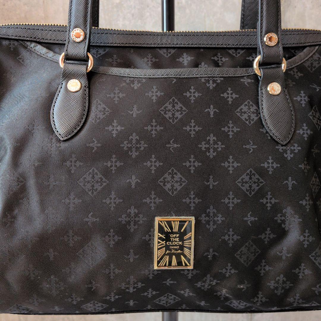 russet　ラシット　トラベル用ボストンバック　ブラック　ショルダーベルト付