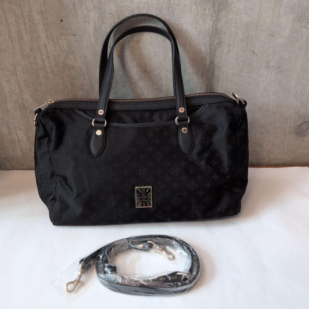 russet　ラシット　トラベル用ボストンバック　ブラック　ショルダーベルト付