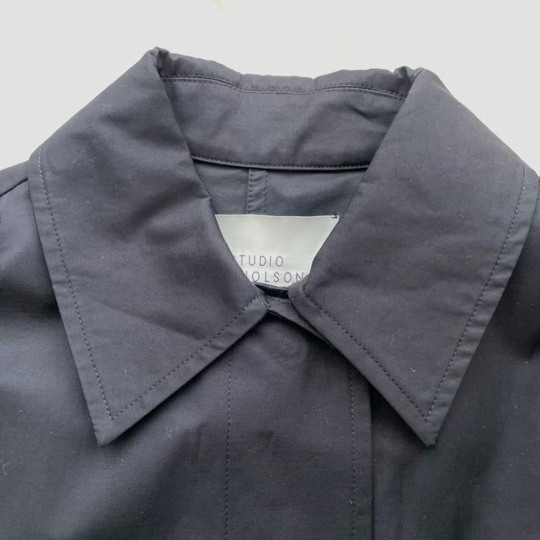 【新品 定価15万】スタジオニコルソン ステンカラーロングコート　00　S