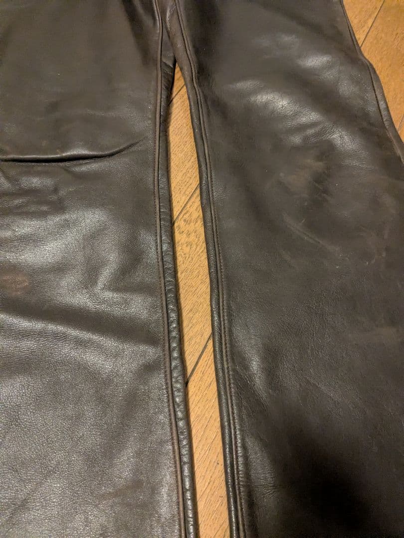 Lee ダークブラウンレザーブーツカット32