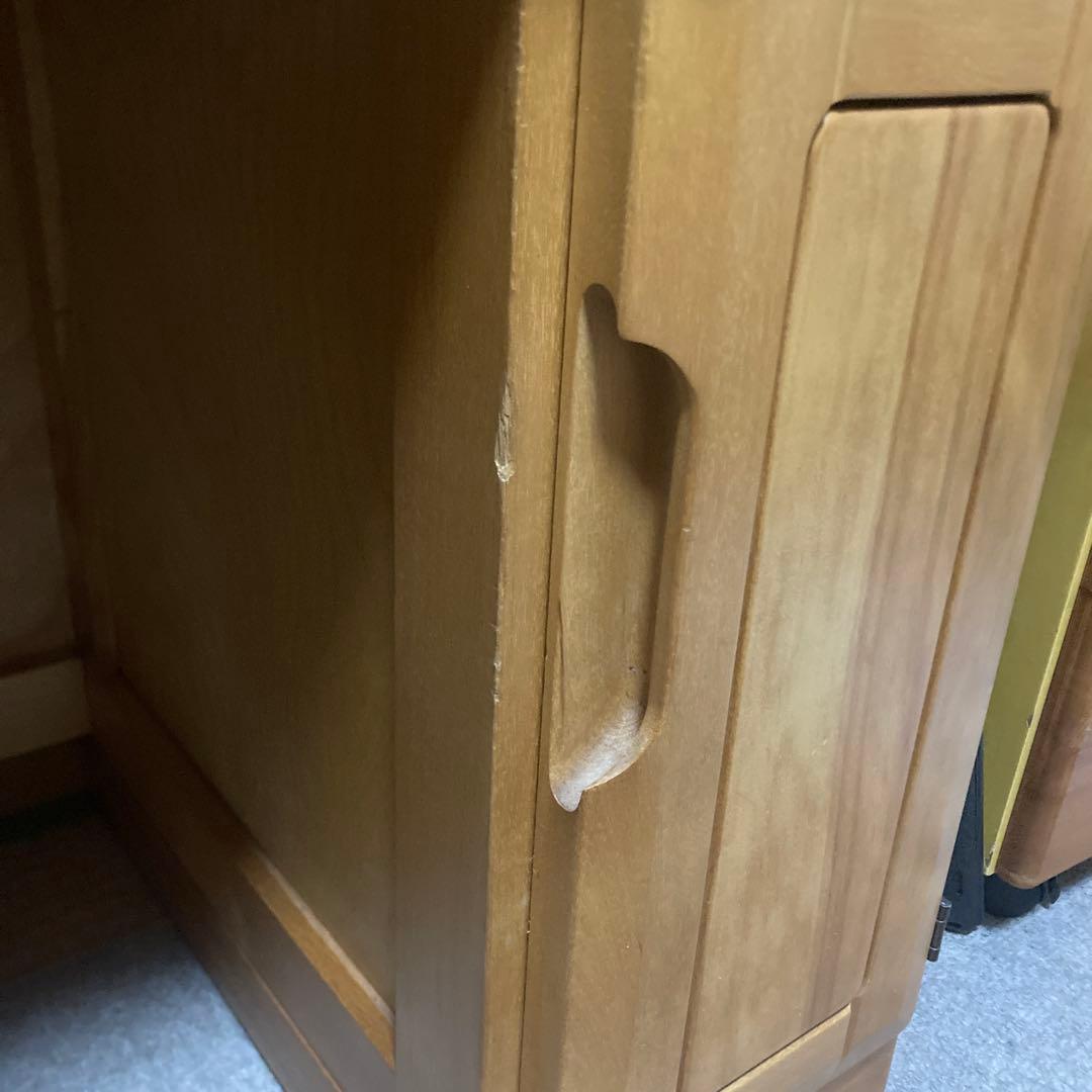 【セット商品】ミズメザクラ　ドレッサー三面鏡　ナチュラル　カントリー　天然木