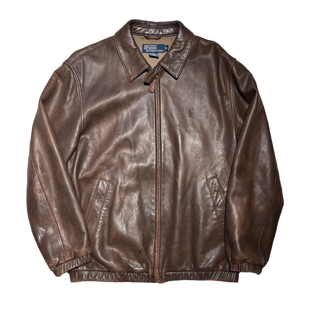 ジャケット・アウター POLO RALPH LAUREN LEATHER JACKET