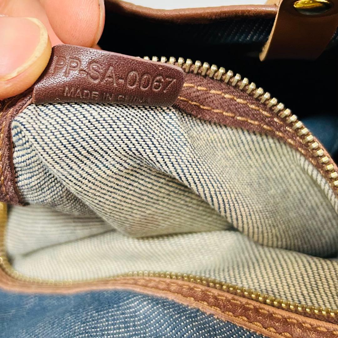 CELINE セリーヌ パリマカダム柄 デニム系 トートバッグ ハンドバッグ