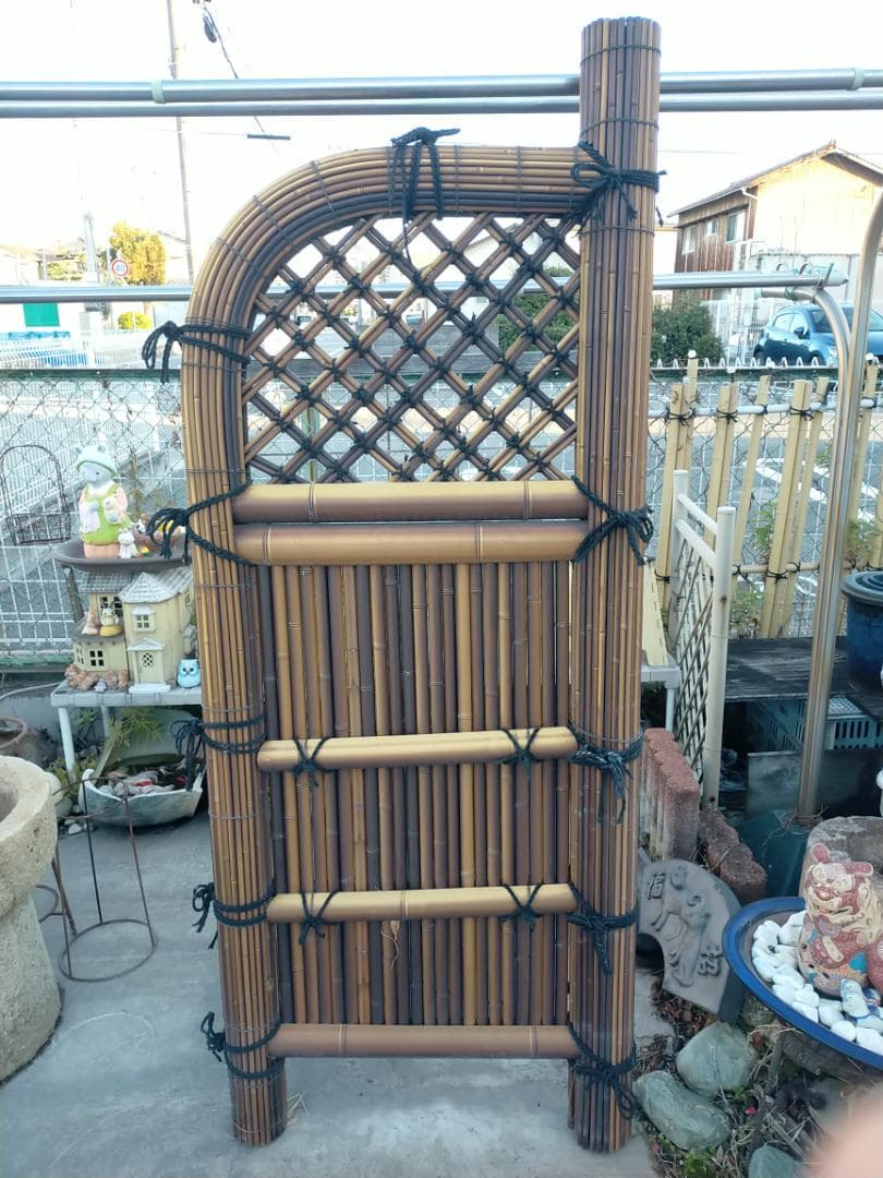 (引取り限定）竹巻玉袖☆竹垣☆袖垣☆庭園☆和庭園