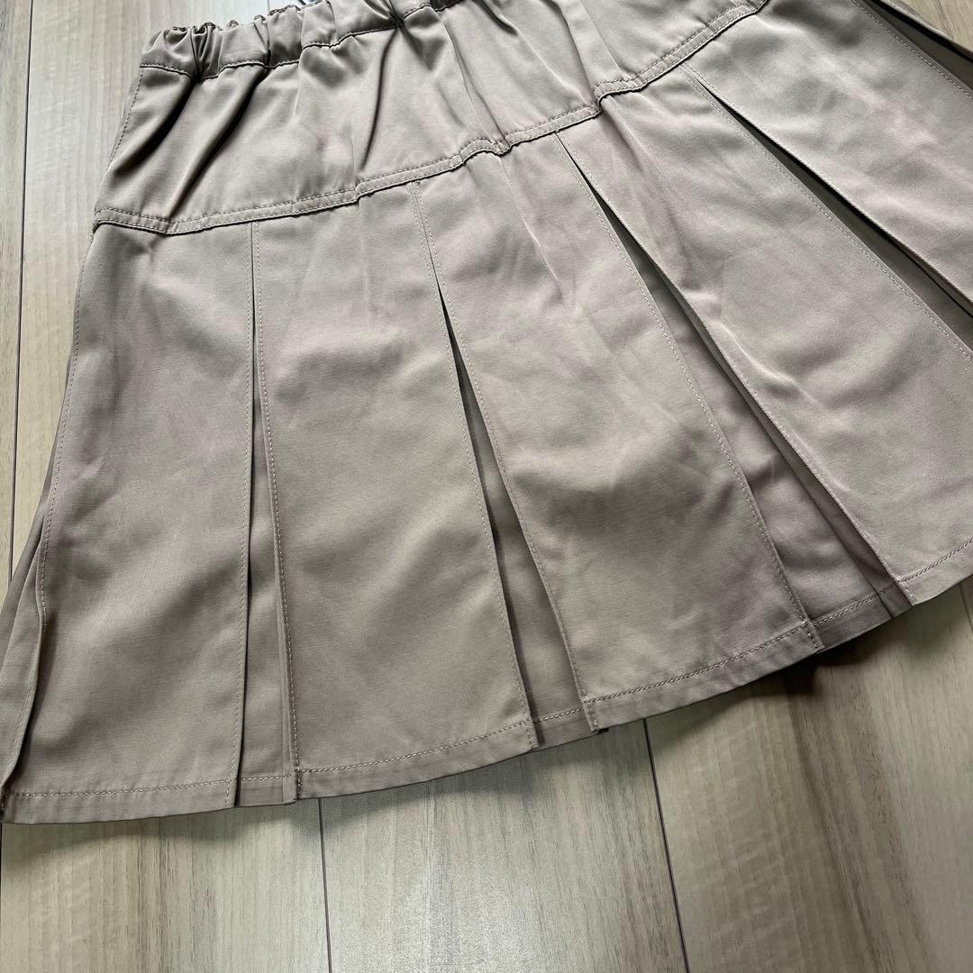 m*a様 新品　アナスイミニ 無地プリーツ スカパン　160 ベージュ