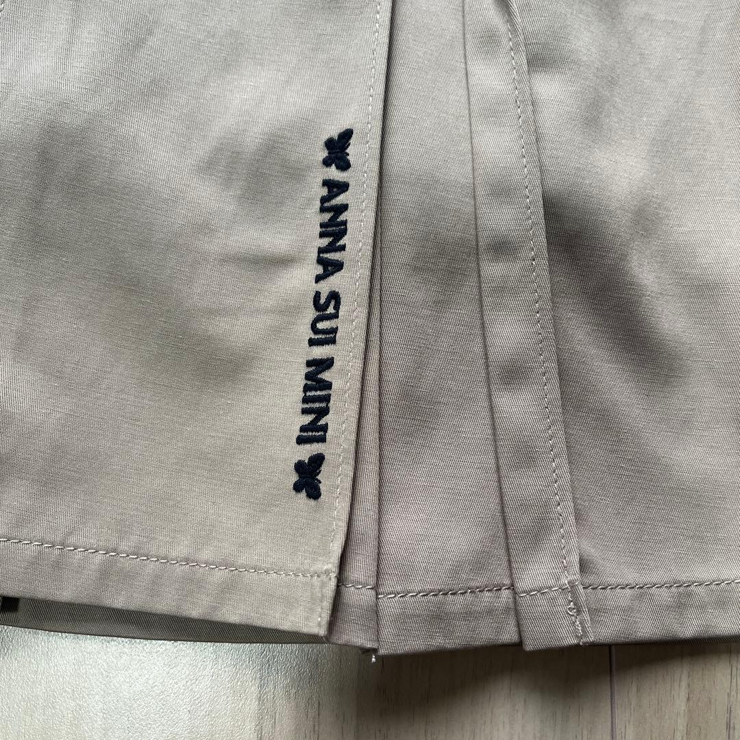 m*a様 新品　アナスイミニ 無地プリーツ スカパン　160 ベージュ