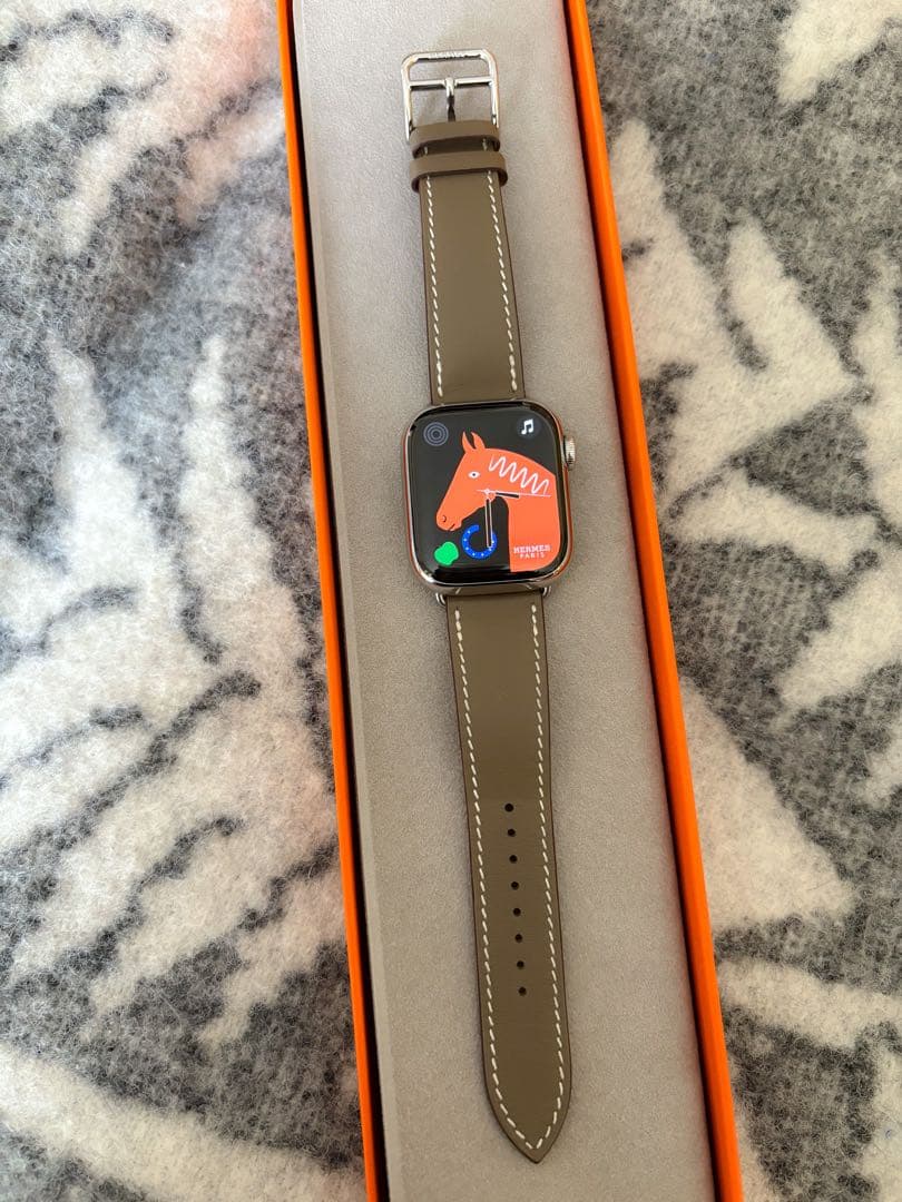 エルメス Apple Watch S8 41mm エトゥープベルト