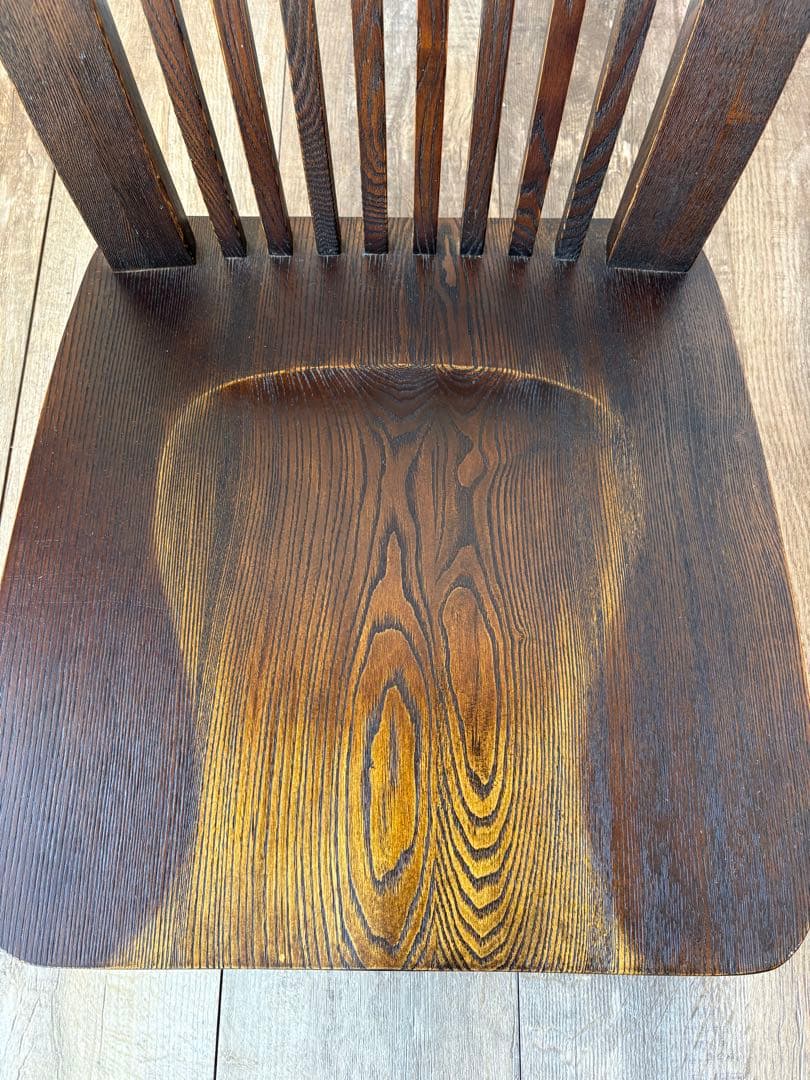 回転座椅子　無垢　和モダン　和室　タモ材　オーク材　③