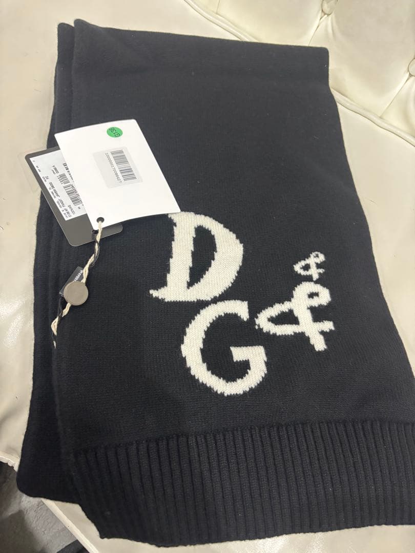 Dolce & Gabbana ロゴ入りマフラー 黒