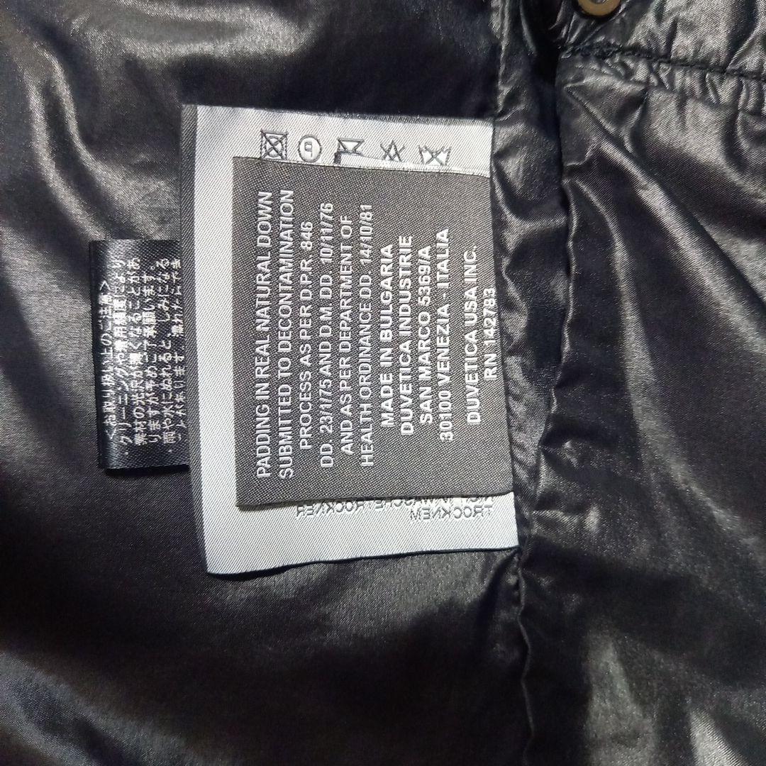 DUVETICA フード付きダウンベスト サイズ40 ネイビー