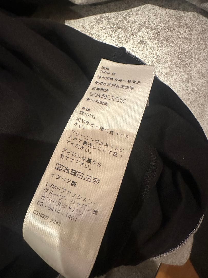 CELINE ロゴ ナンバリング “16” ロングスリーブカットソー Lサイズ