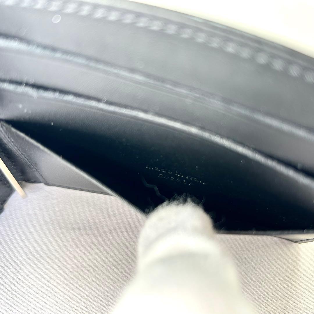 良品　ベルルッティ　カリグラフィ　レザー　マネークリップ　二つ折り財布　グレー系