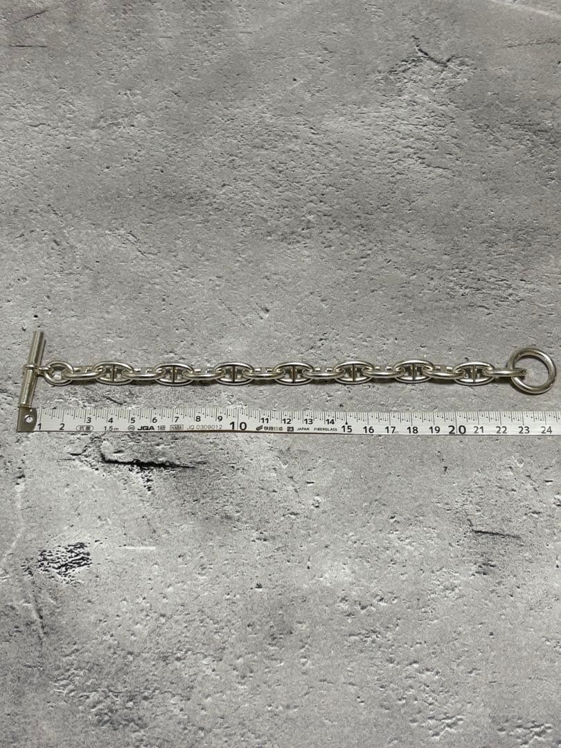 エルメス HERMES　シェーヌダンクルGMシルバーブレスレット