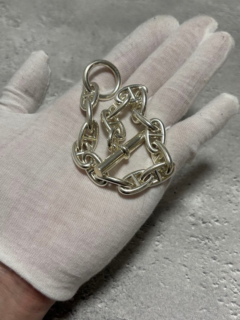 エルメス HERMES　シェーヌダンクルGMシルバーブレスレット