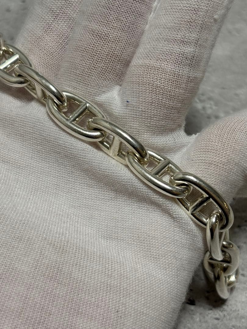 エルメス HERMES　シェーヌダンクルGMシルバーブレスレット