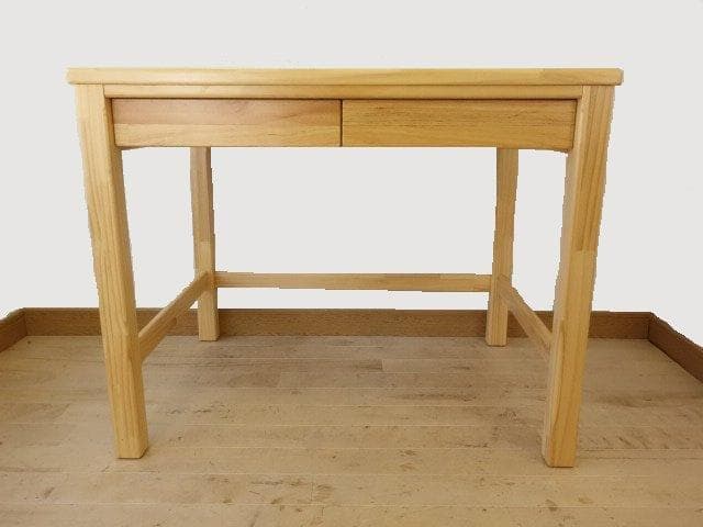 パイン材　ワークデスク　学習デスク　白木色　新品