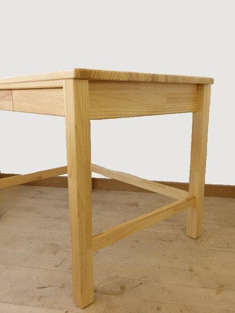 パイン材　ワークデスク　学習デスク　白木色　新品