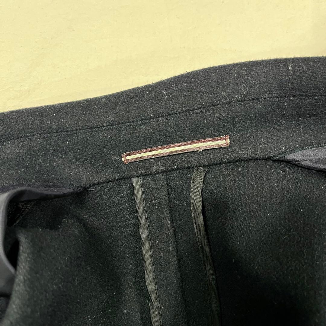 RODA ロダ ロングコート 46 ダブルブレスト ネイビー イタリア製 ウール