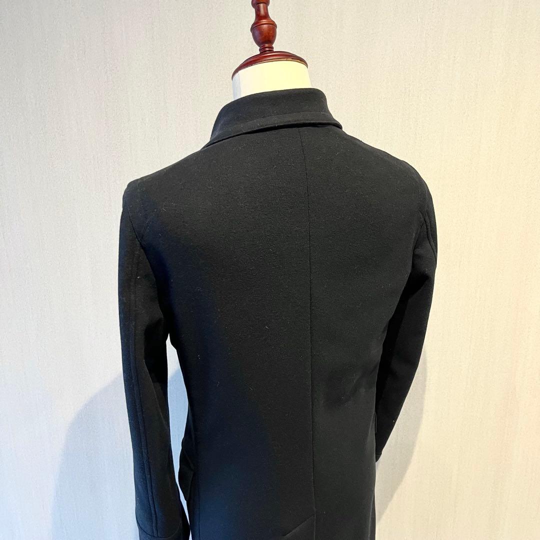 RODA ロダ ロングコート 46 ダブルブレスト ネイビー イタリア製 ウール