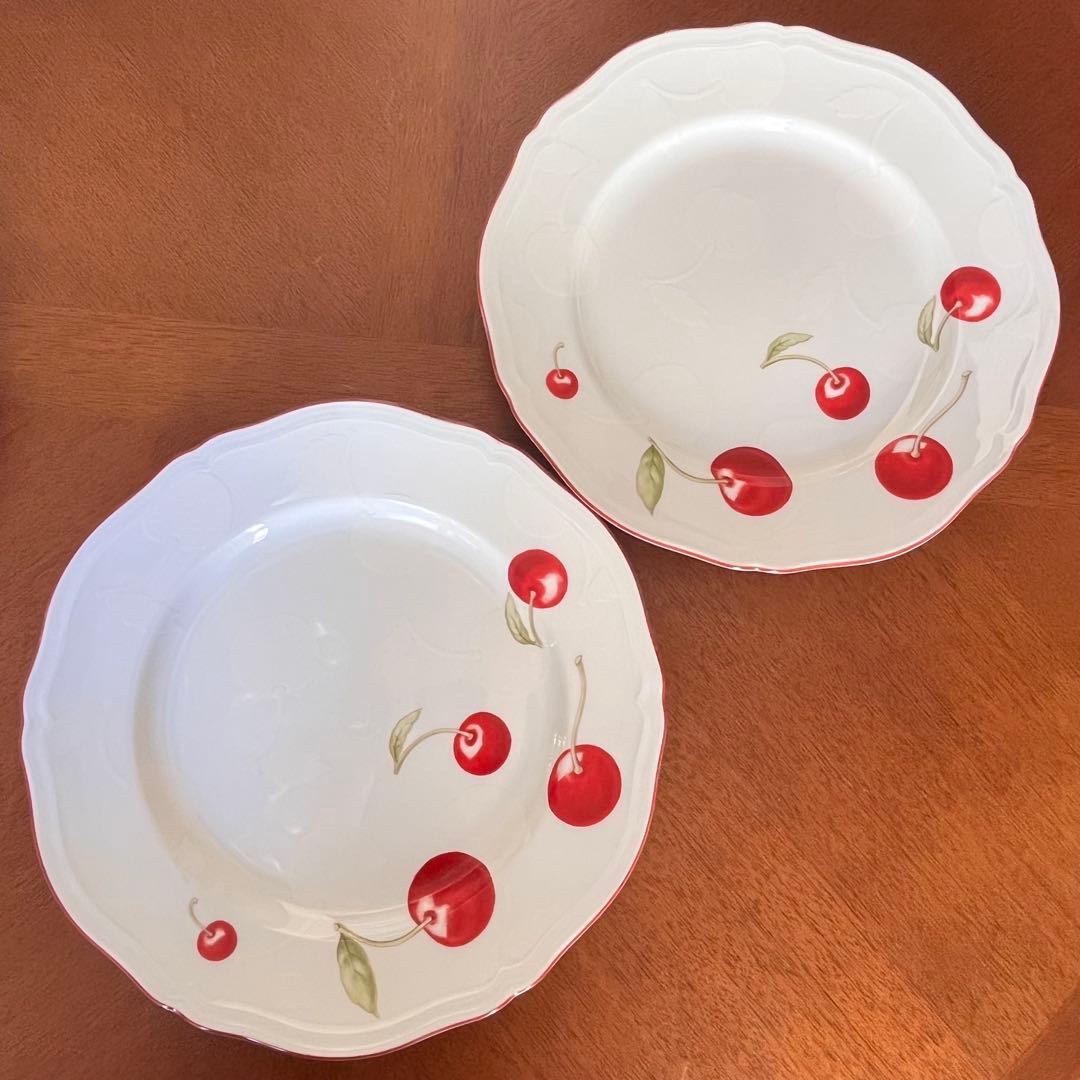 【美品】リチャードジノリ★アンティコチェリー★ペアセット