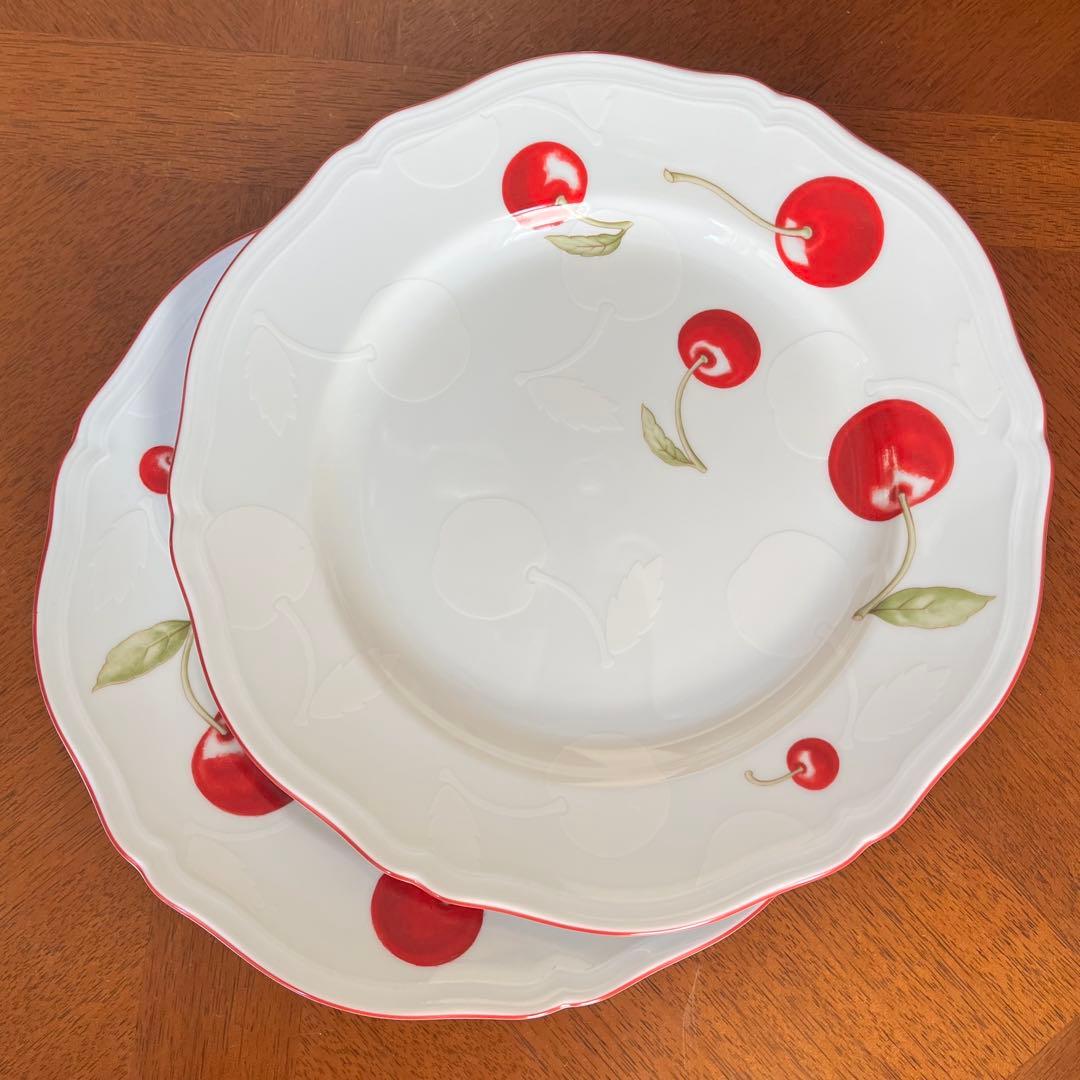 【美品】リチャードジノリ★アンティコチェリー★ペアセット