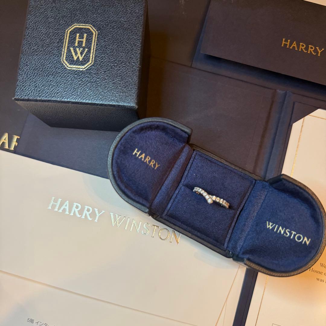 【証明書付】 ハリーウィンストン リボン バンドリング 10号 定価127万