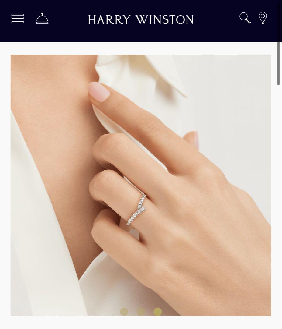 【証明書付】 ハリーウィンストン リボン バンドリング 10号 定価127万