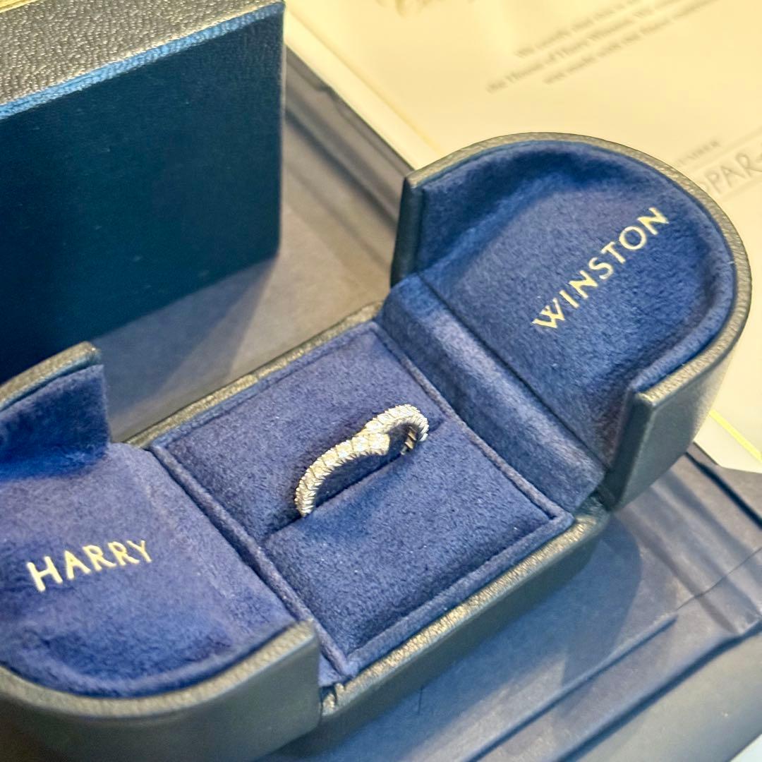 【証明書付】 ハリーウィンストン リボン バンドリング 10号 定価127万