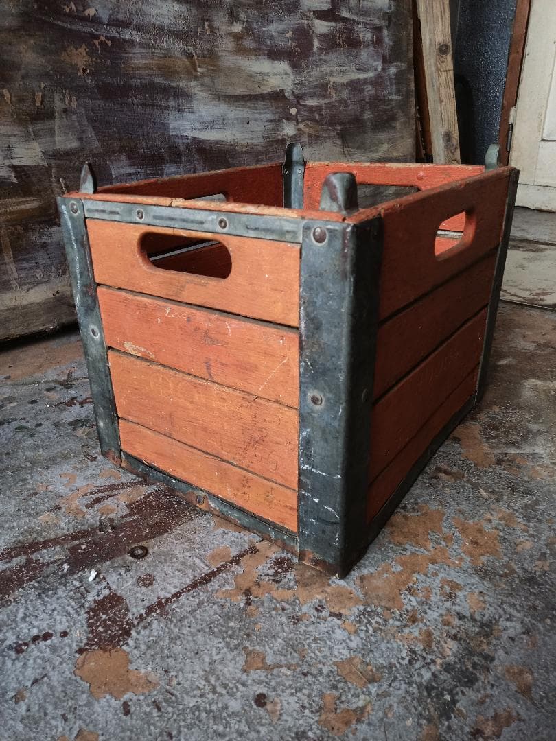 【Vintage】ウッド×メタル バスケット② 1950s