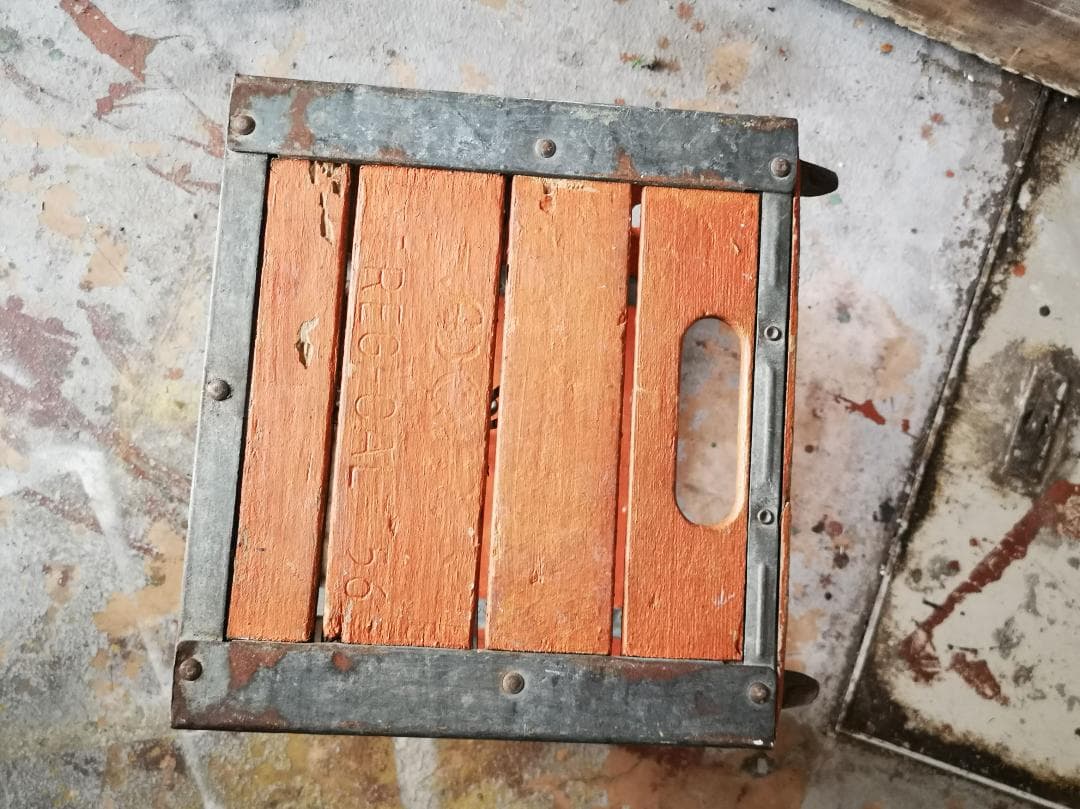 【Vintage】ウッド×メタル バスケット② 1950s