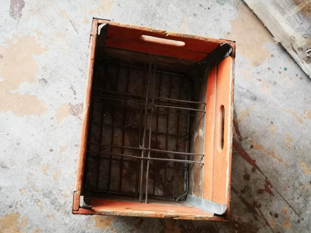 【Vintage】ウッド×メタル バスケット② 1950s