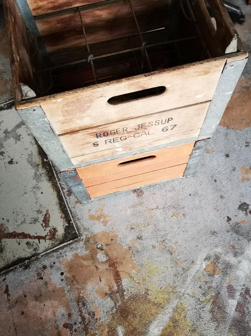 【Vintage】ウッド×メタル バスケット② 1950s