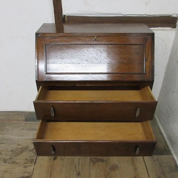 イギリス アンティーク 家具 ライティングビューロー デスク 机 6654d