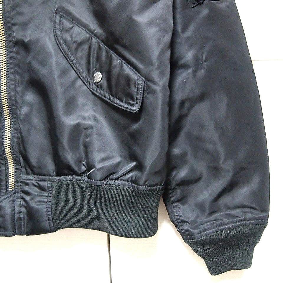 【希少XL★美品】AVIREX　L-2B　白タグ　フライトジャケット　ブラック