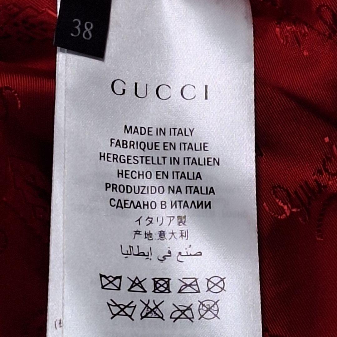 【極美品】GUCCI グッチ ラムレザー ジャケット 黒 レディース 38