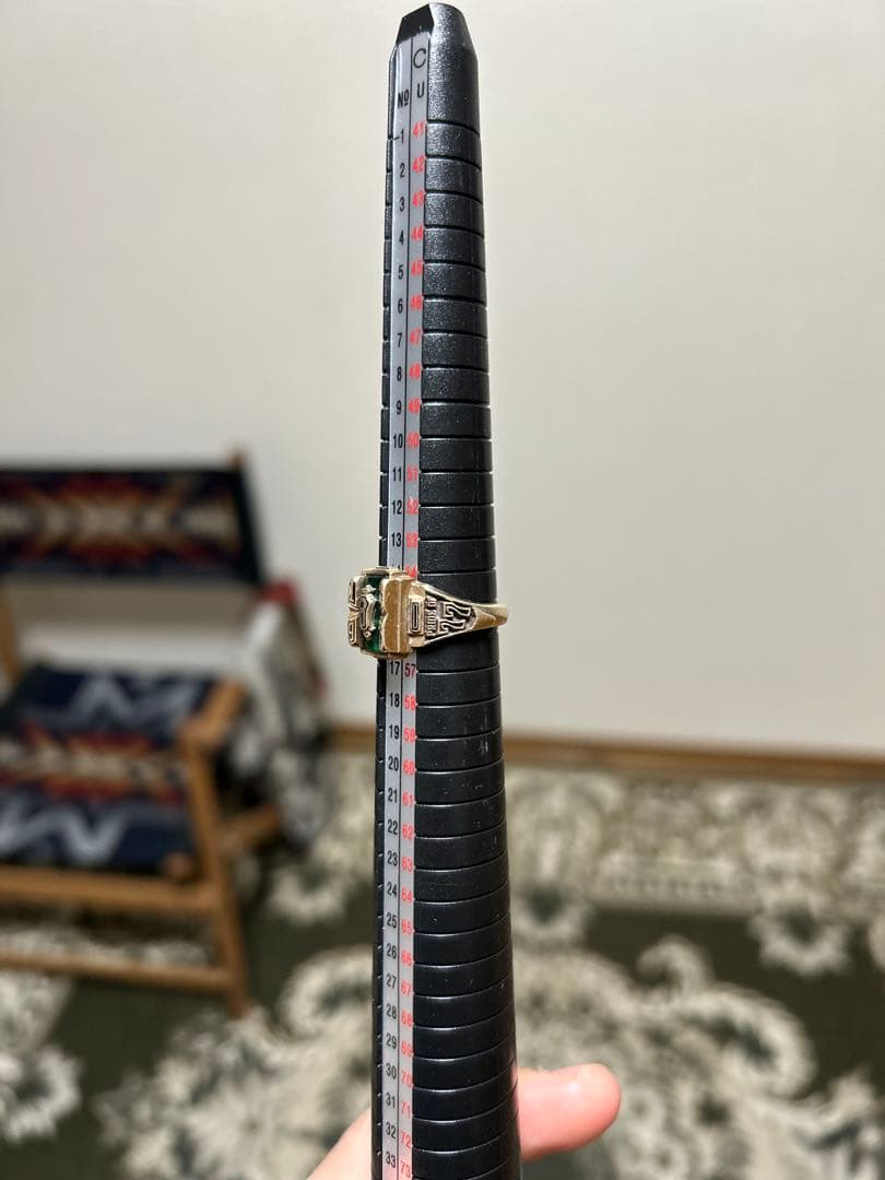 【VINTAGE】 10K カレッジリング 1977 【16号】