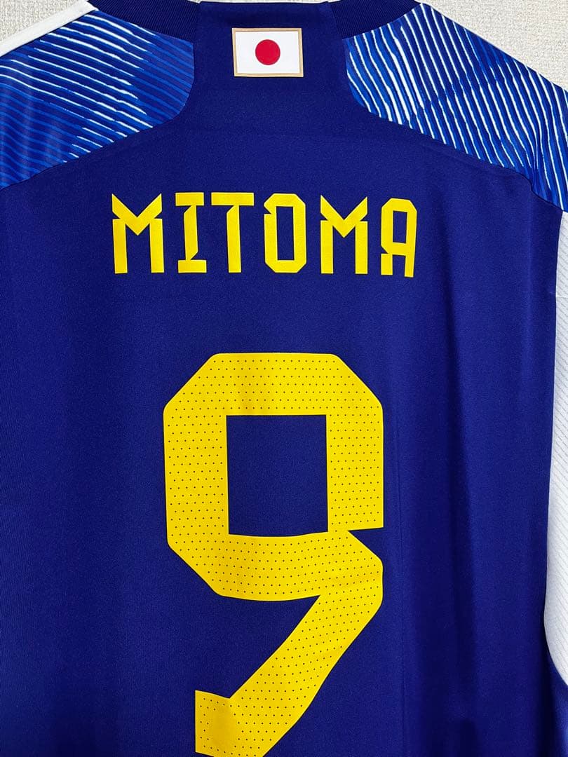 三笘薫　日本代表　ユニフォーム　カタールW杯　スペイン戦　マーキング入り