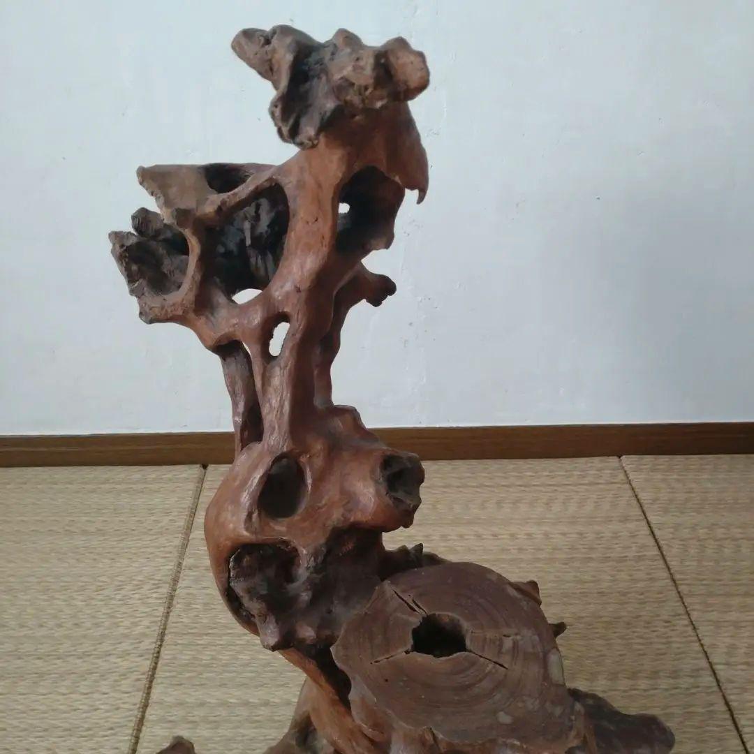 流木　花台　盆栽台　オブジェ
