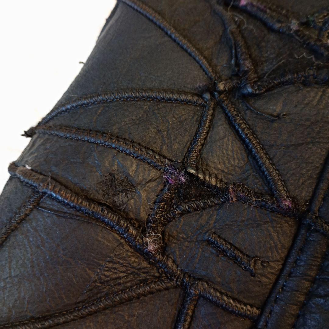 Y2K archive パッチワーク シープスキン ベスト グランジ パンク