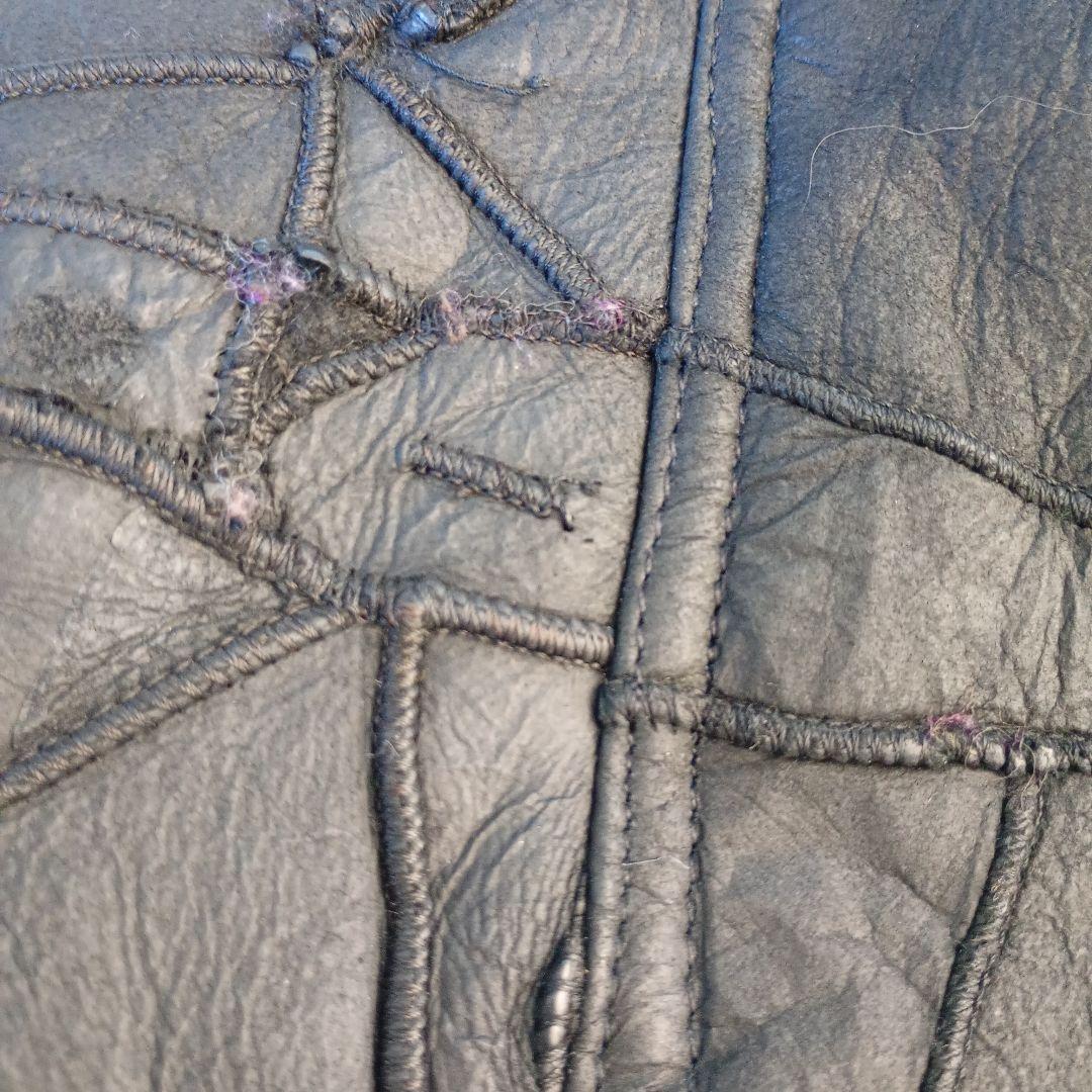 Y2K archive パッチワーク シープスキン ベスト グランジ パンク