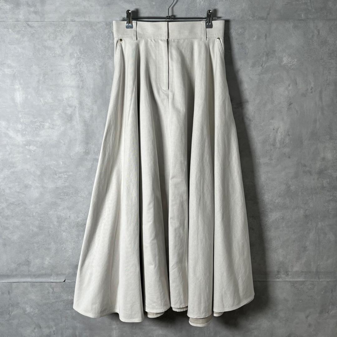 ebure コットン ワイド スカート 22ss 定価53800 N997