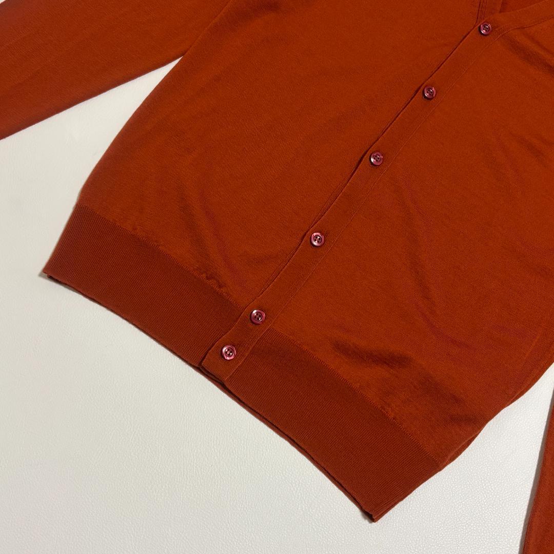 新品 ジョンスメドレー PETWORTH カーディガン イギリス製 M ウール