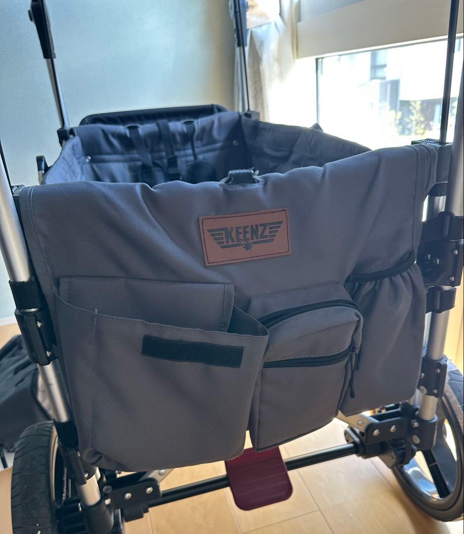 美品　puppapupo ブラック　ストローラーワゴン